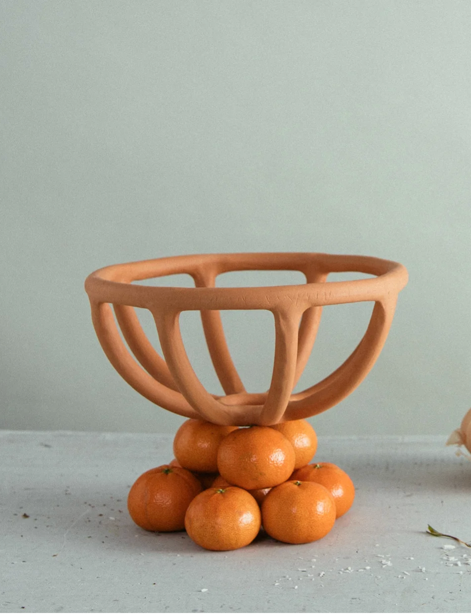 Prong Fruit bowl - Terracota (small)