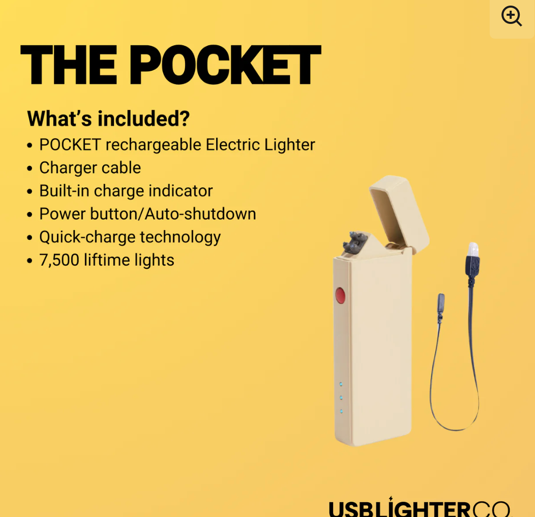 Pocket Electric Arc Lighter - Gold