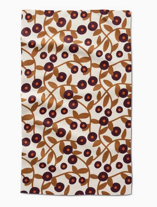 Swirling Vines Tea Towel