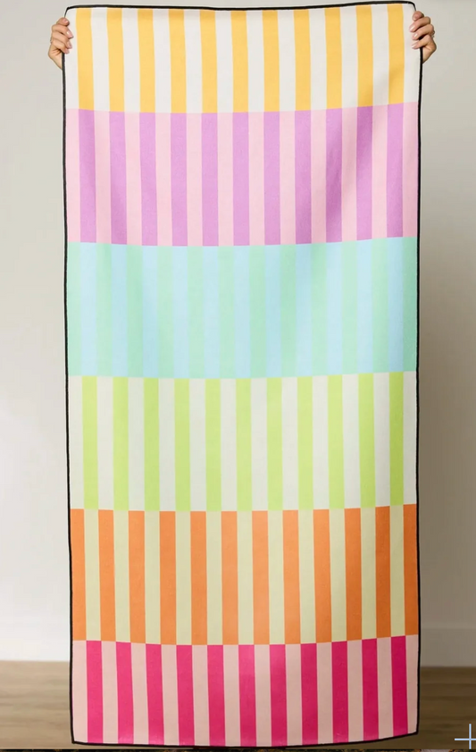 Neon Nights Beach Towel