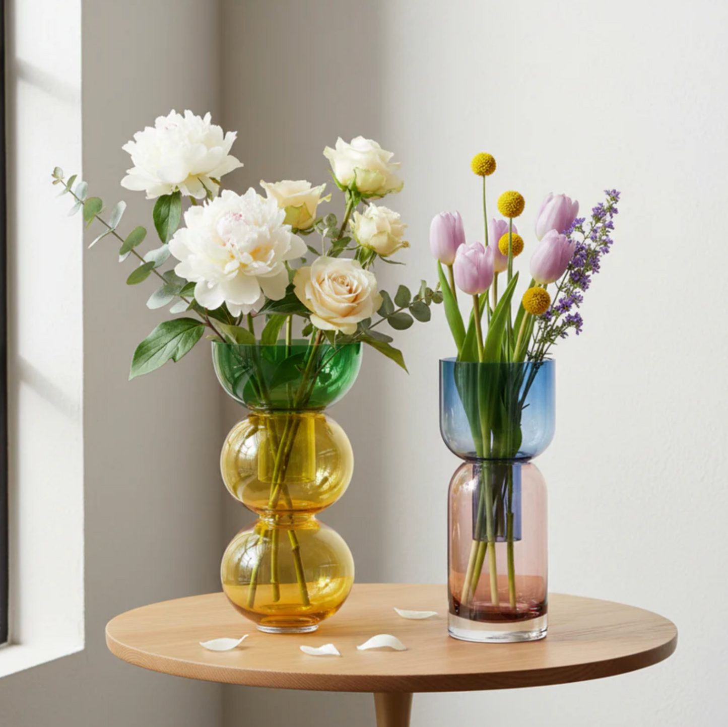 Fusion Lemon Small Set - Reversible Glass Vase