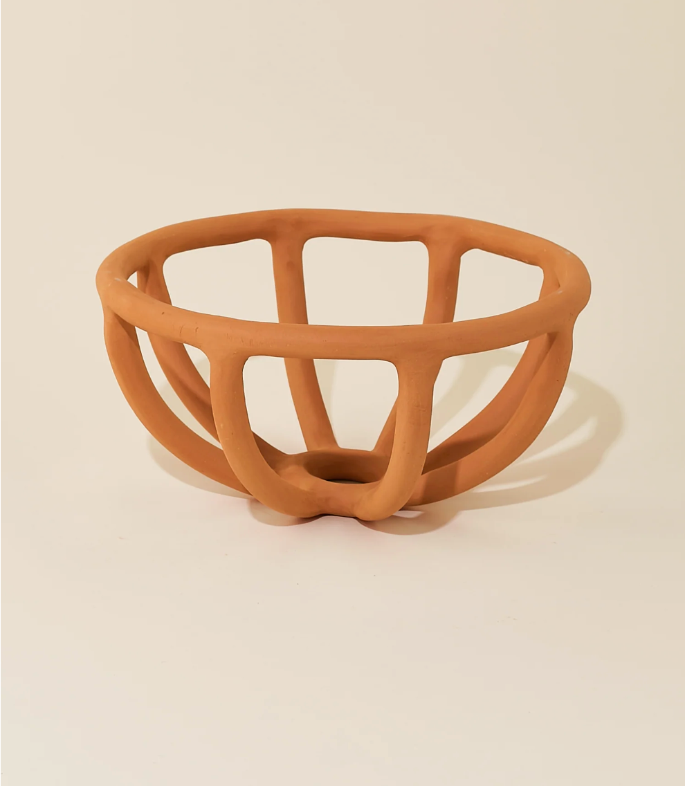 Prong Fruit bowl - Terracota (small)